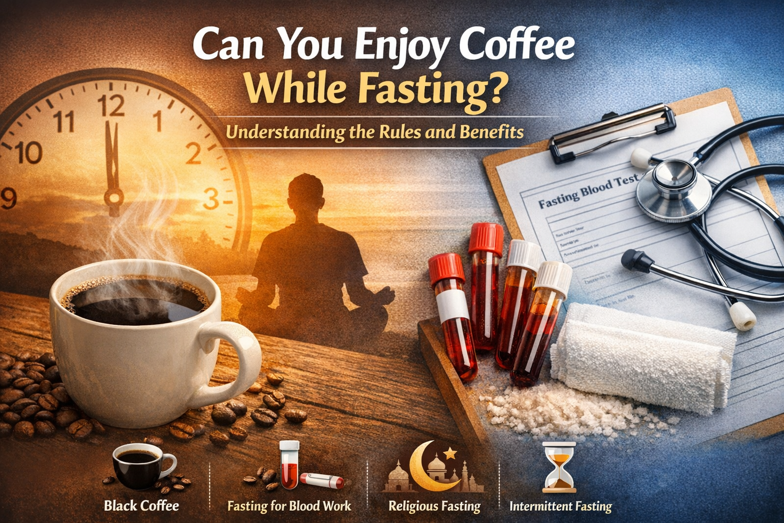 can you drink coffee while fasting