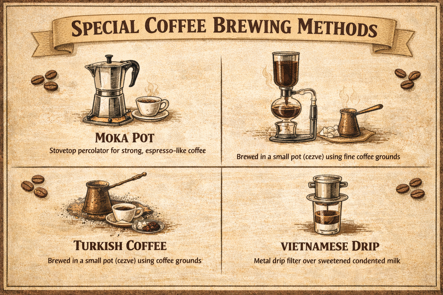 Special Coffee Brewing Methods