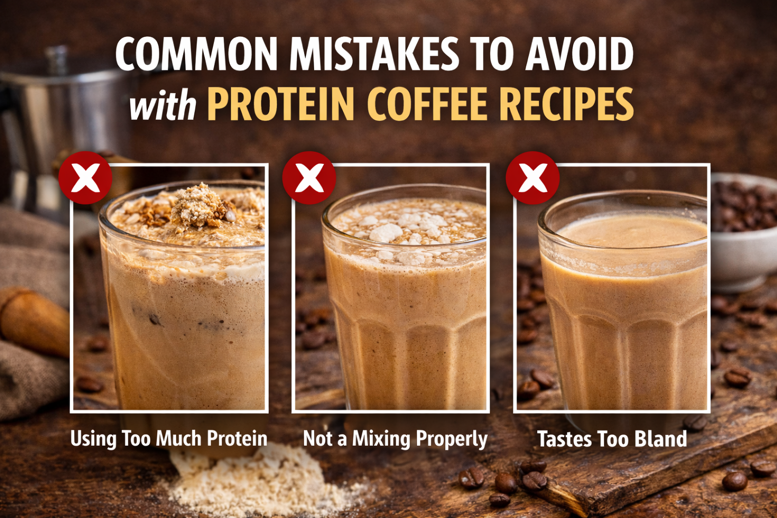 Common Mistakes to Avoid with Protein Coffee Recipes