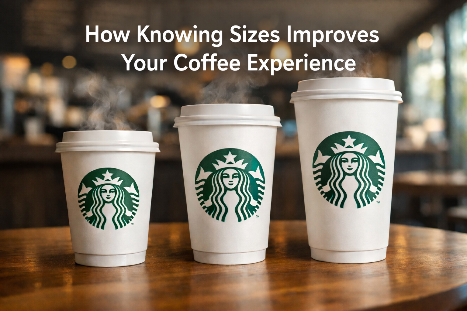 How Knowing Sizes Improves Your Coffee Experience