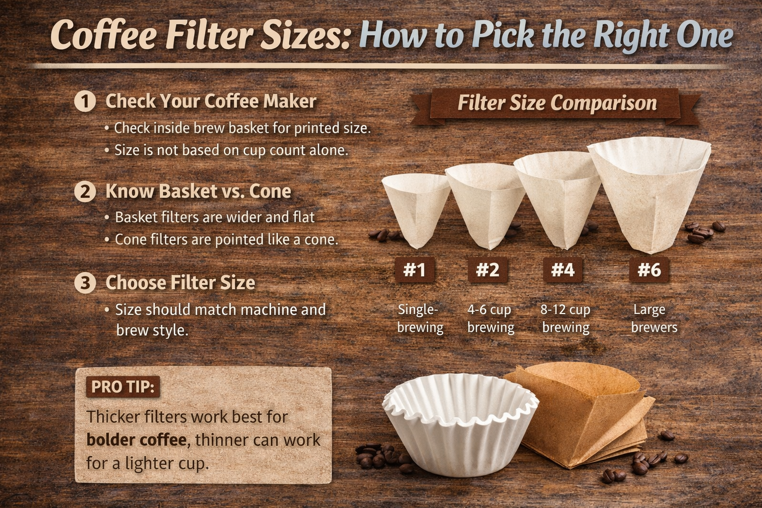 Coffee Filter Sizes How to Pick the Right One