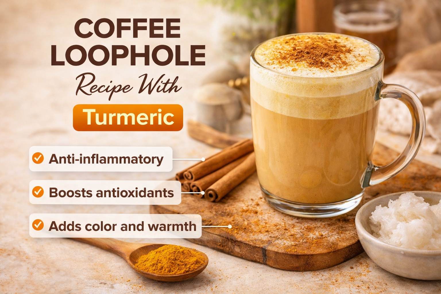 Coffee Loophole Recipe With Turmeric