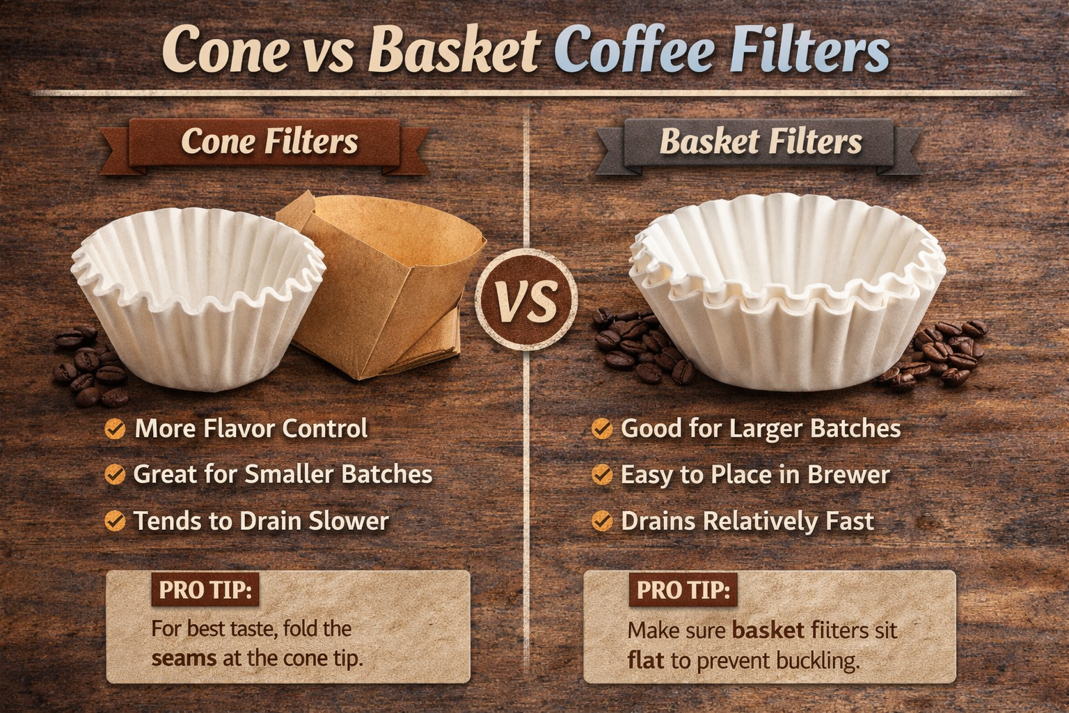 Cone vs Basket Coffee Filters