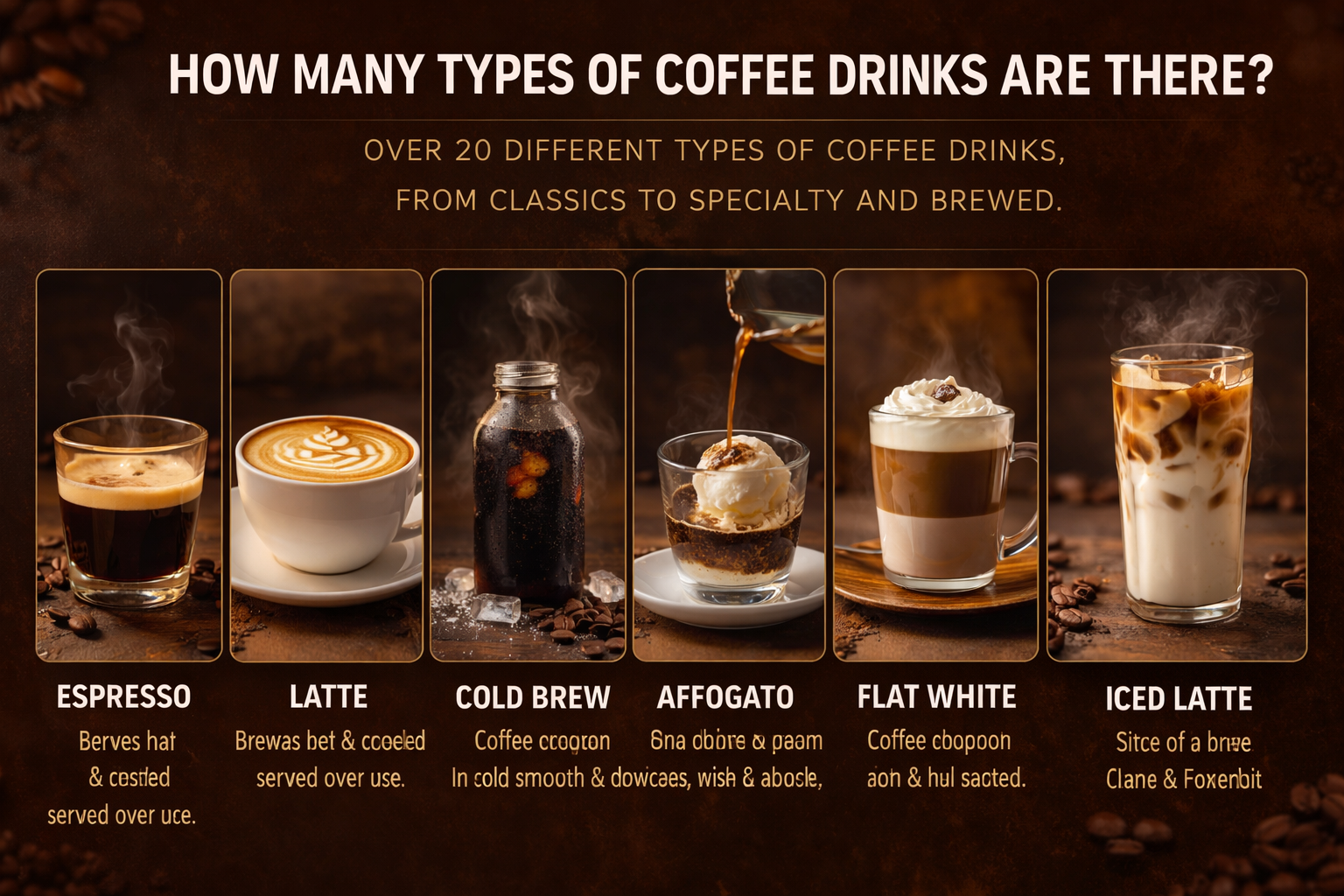 How Many Types of Coffee Drinks Are There