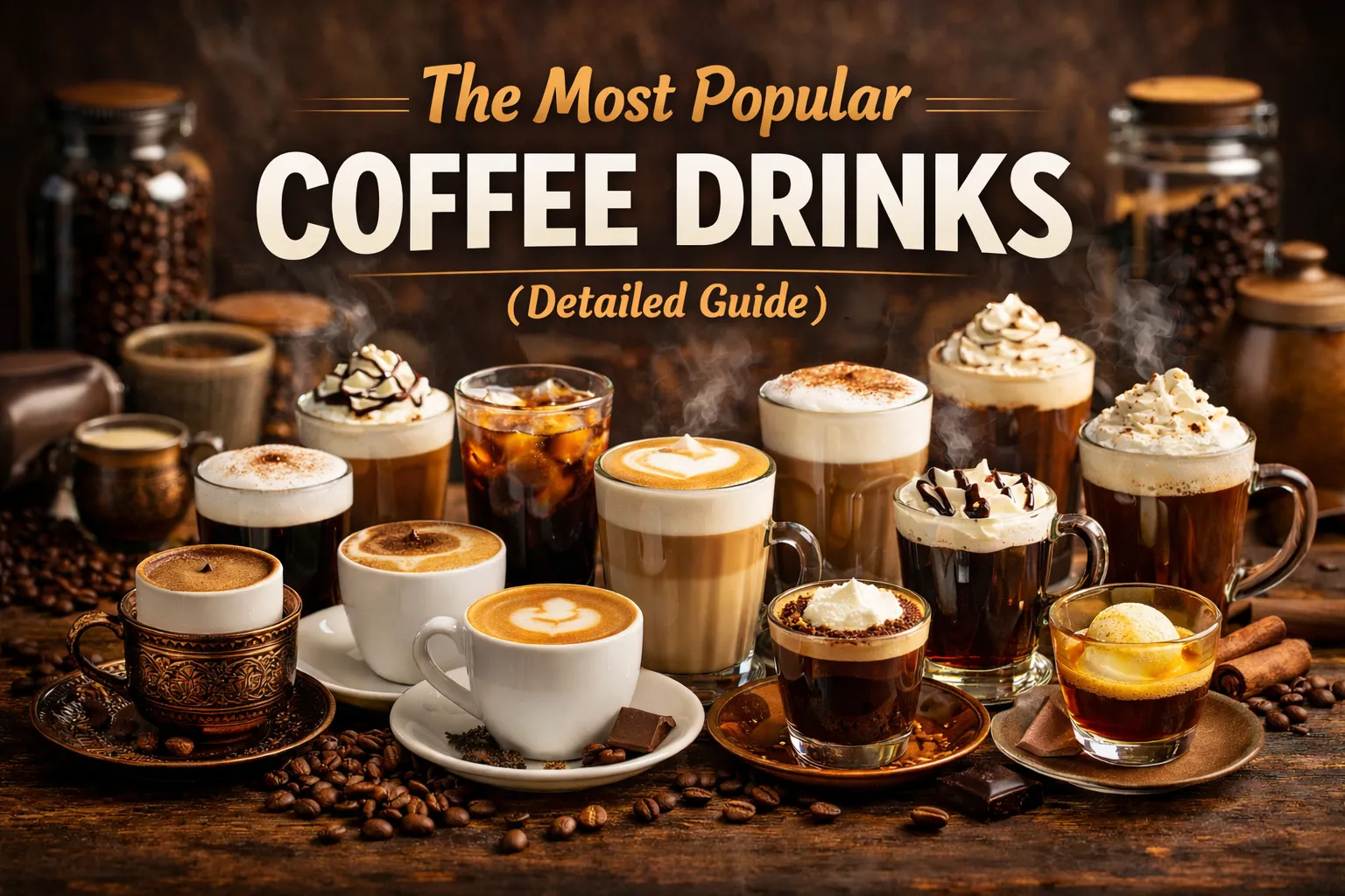 The Most Popular Coffee Drinks (Detailed Guide)