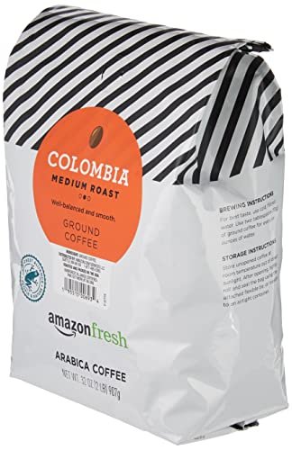 Amazon Fresh Colombia Whole Bean Coffee [Best Budget Friendly Arabica Beans]