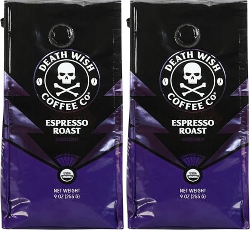 Death Wish Espresso Roast Whole Bean [Best for Strong and Bold Flavor]
