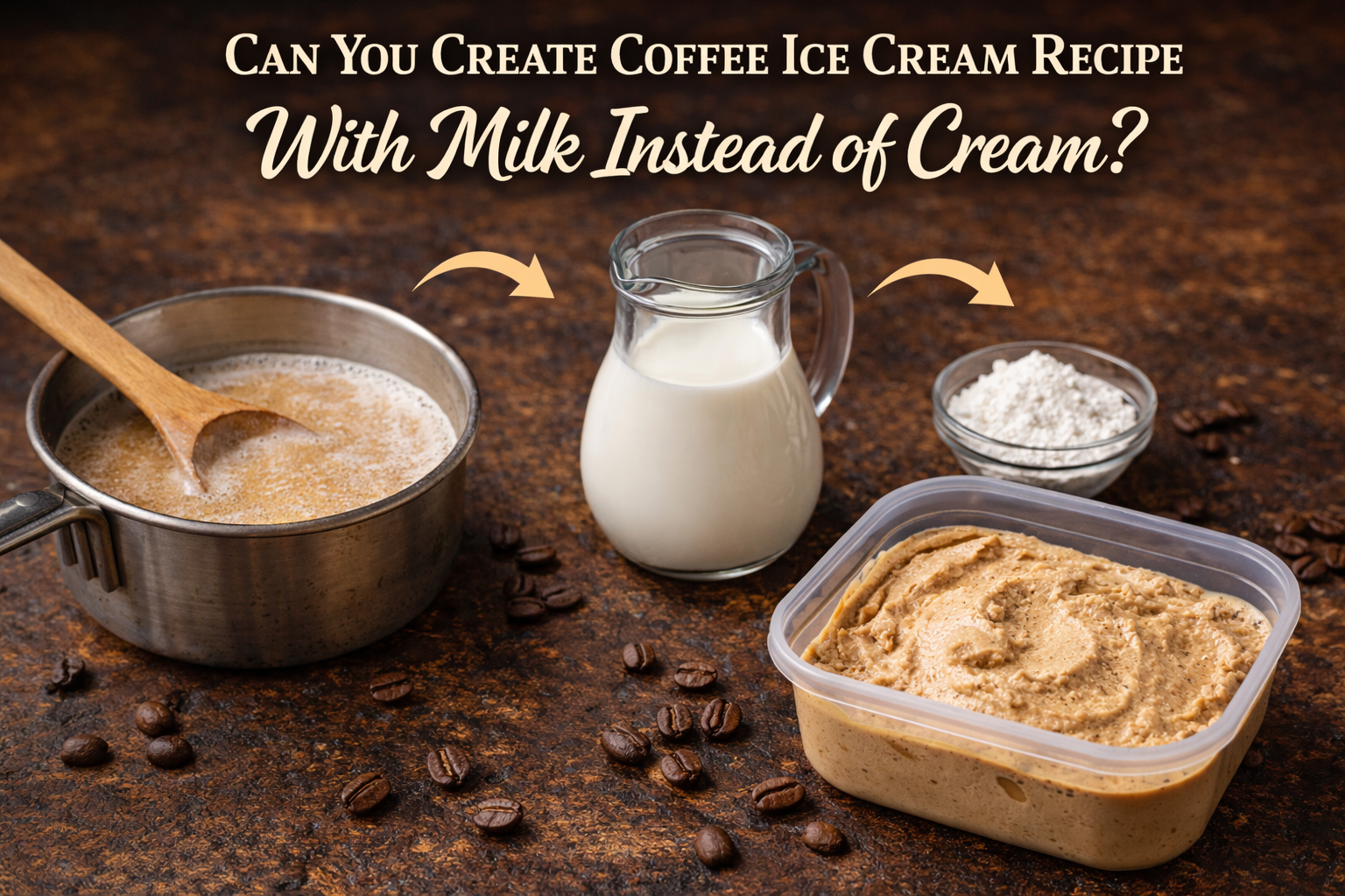 Can You Create Coffee Ice Cream Recipe With Milk Instead of Cream