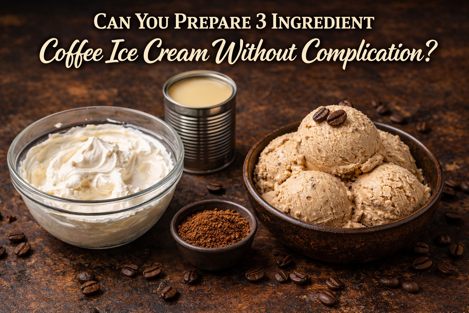 Can You Prepare 3 Ingredient Coffee Ice Cream Without Complication