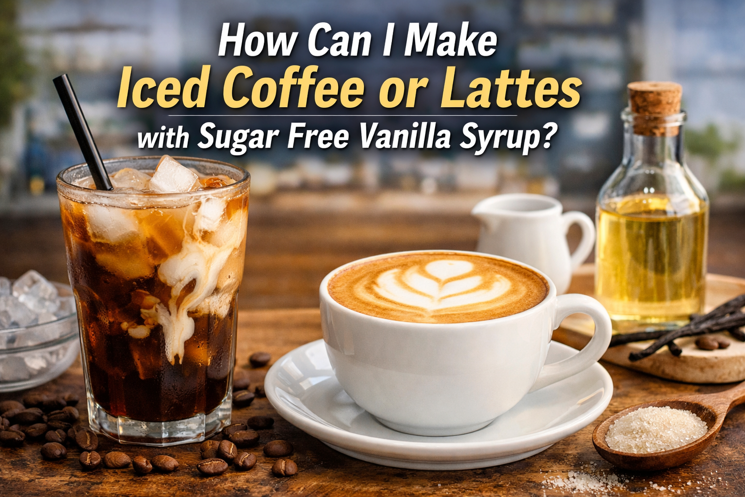 How Can I Make Iced Coffee or Lattes with Sugar Free Vanilla Syrup