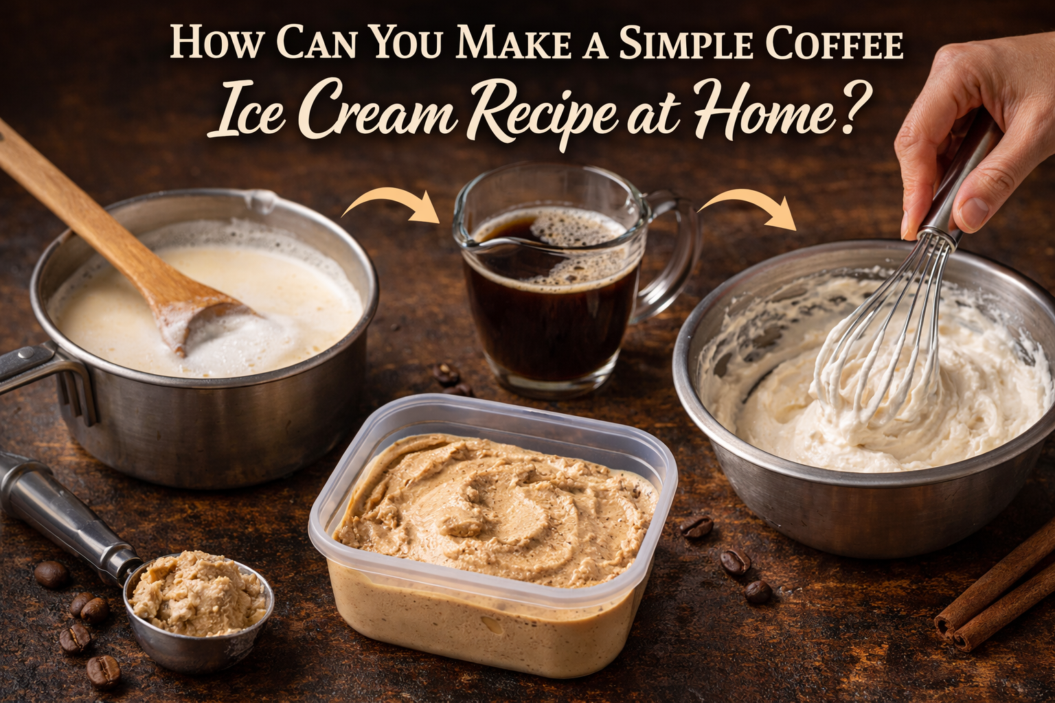 How Can You Make a Simple Coffee Ice Cream Recipe at Home