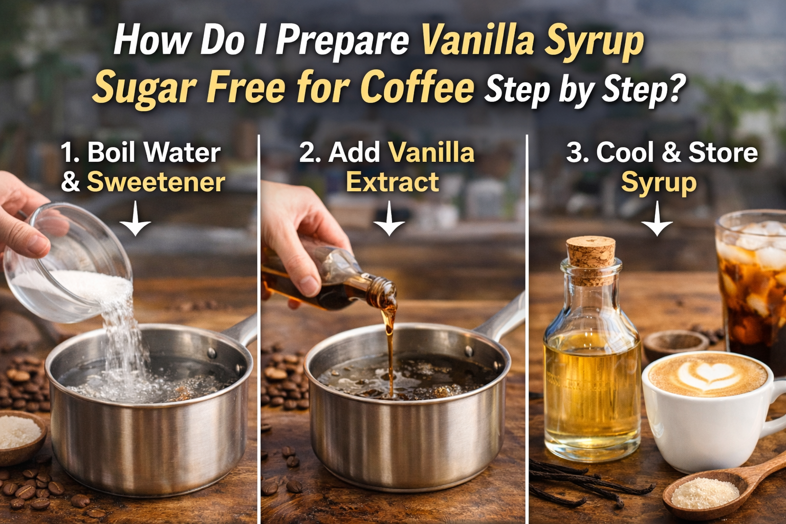 How Do I Prepare Vanilla Syrup Sugar Free for Coffee Step by Step