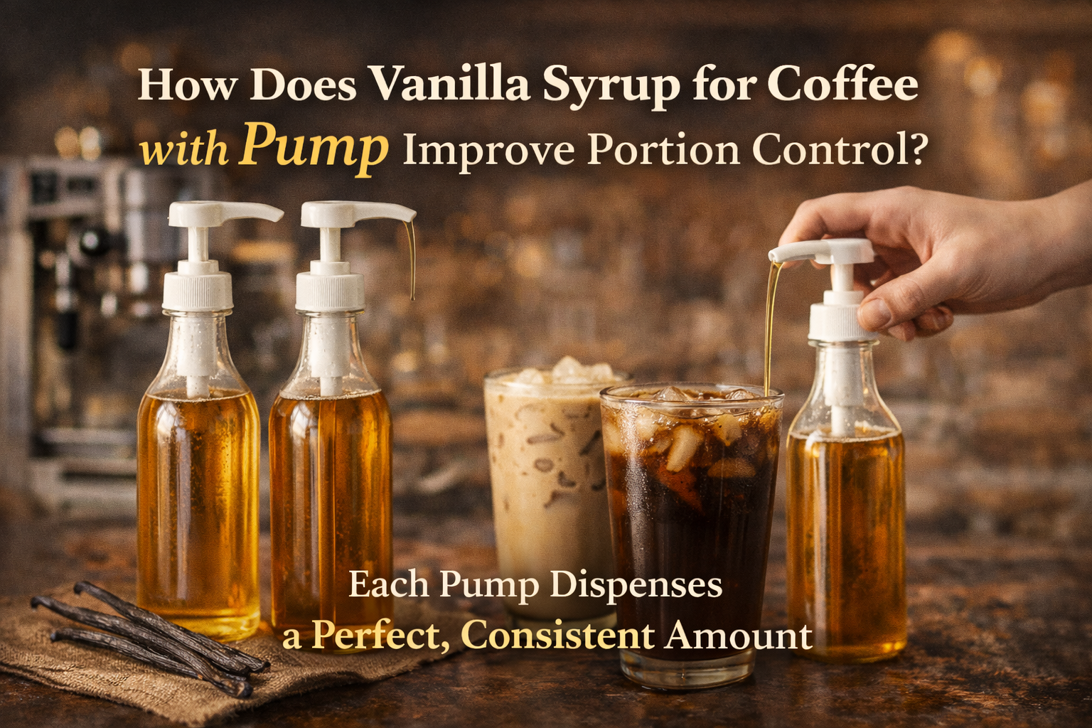 How Does Vanilla Syrup for Coffee with Pump Improve Portion Control
