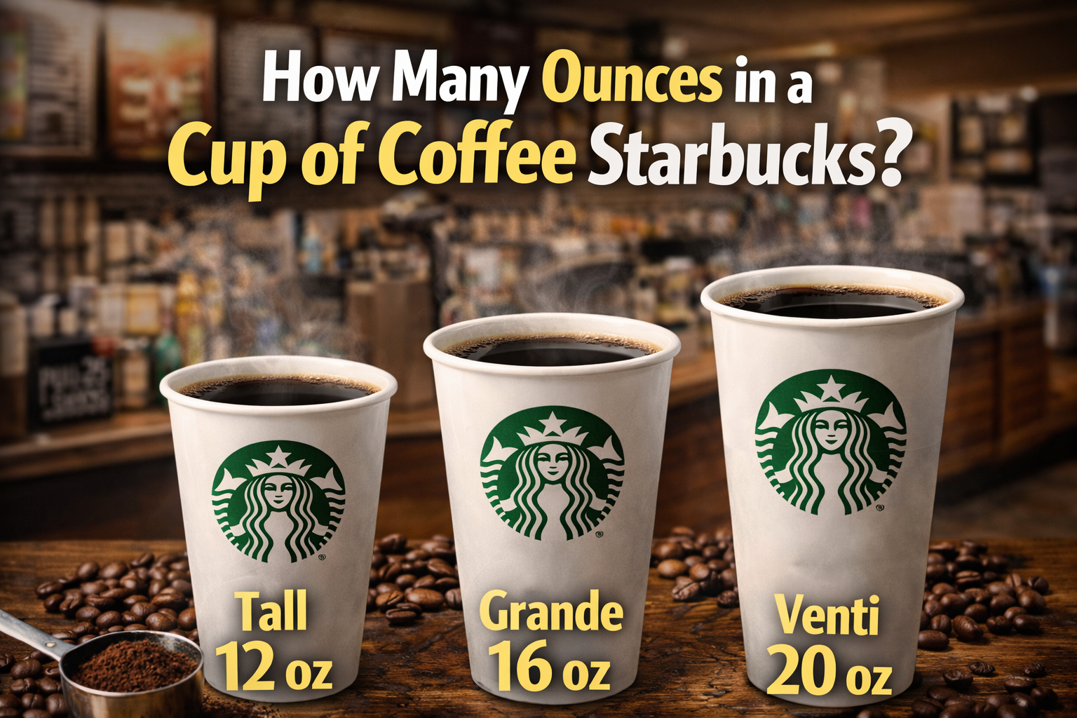 How Many Ounces in a Cup of Coffee Starbucks