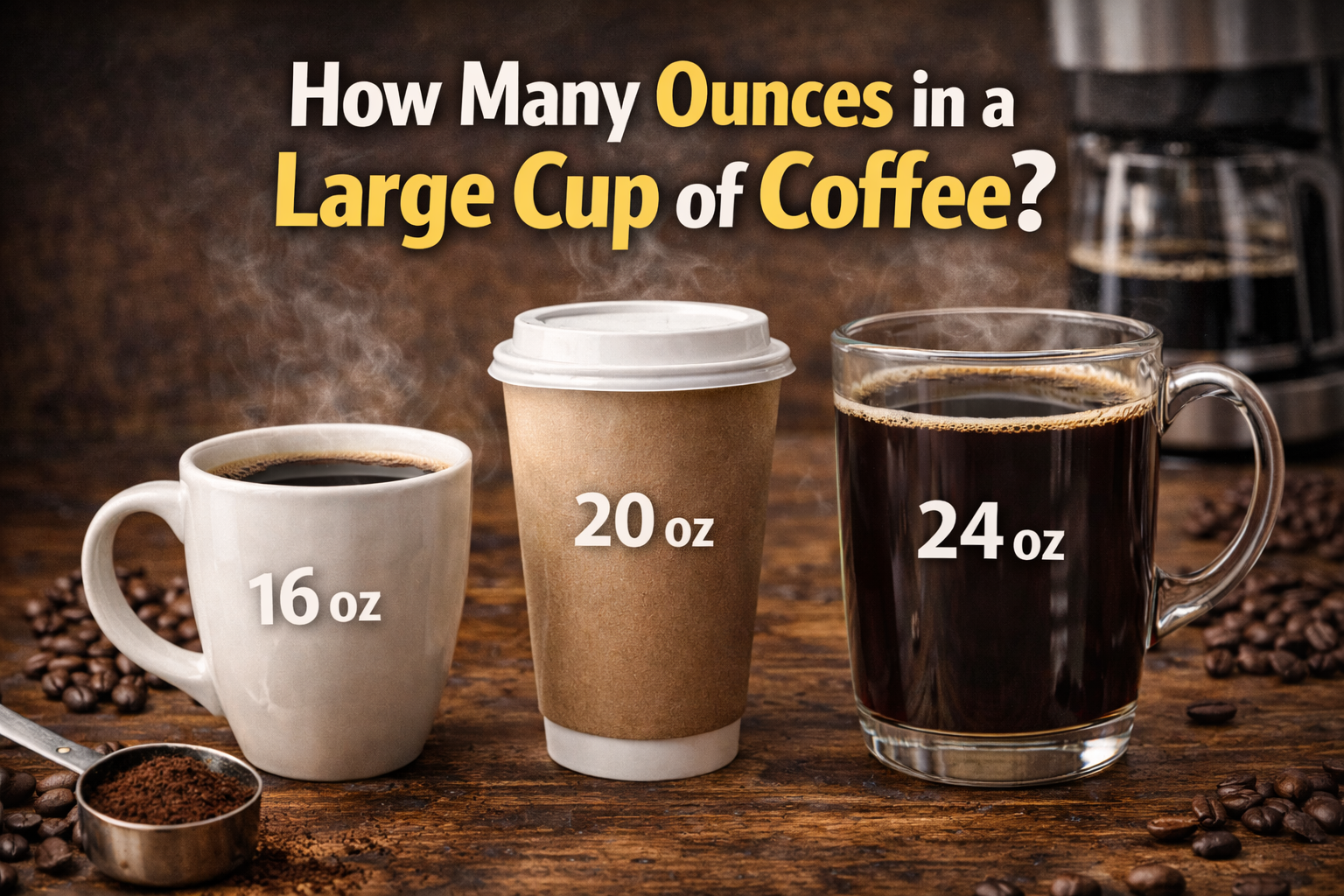 How Many Ounces in a Large Cup of Coffee