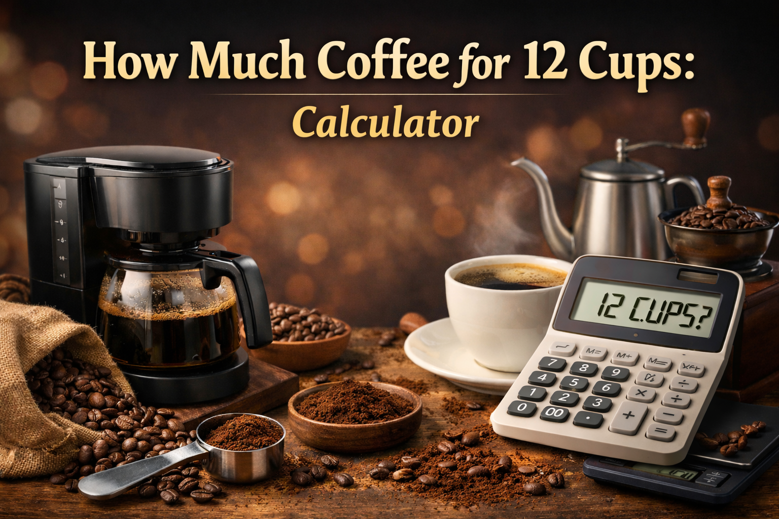 How Much Coffee for 12 Cups Calculator