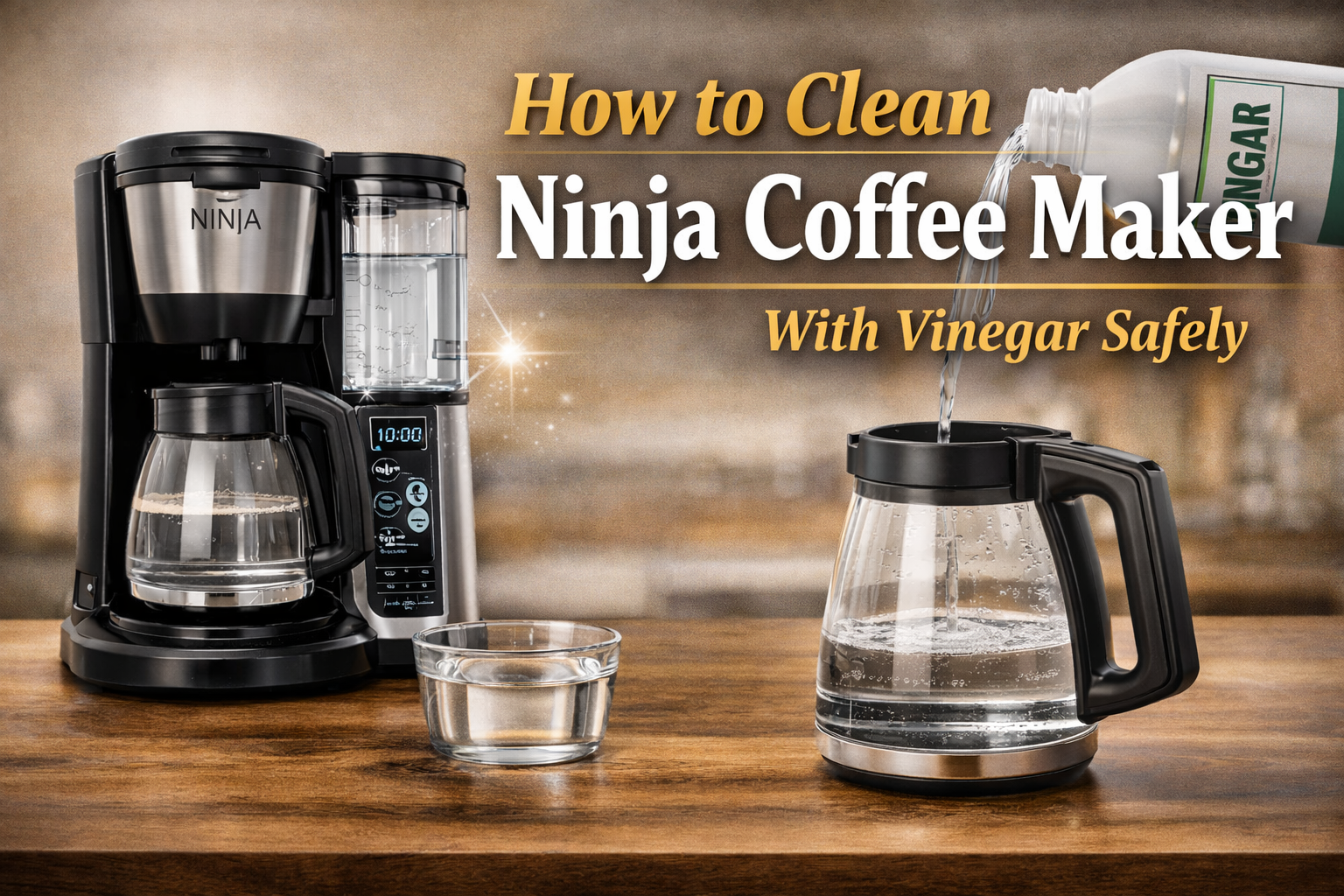 How to Clean a Ninja Coffee Maker With Vinegar Safely