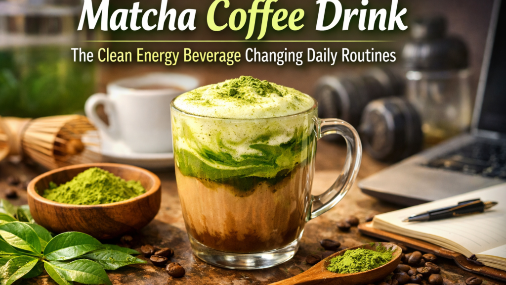Matcha Coffee Drink