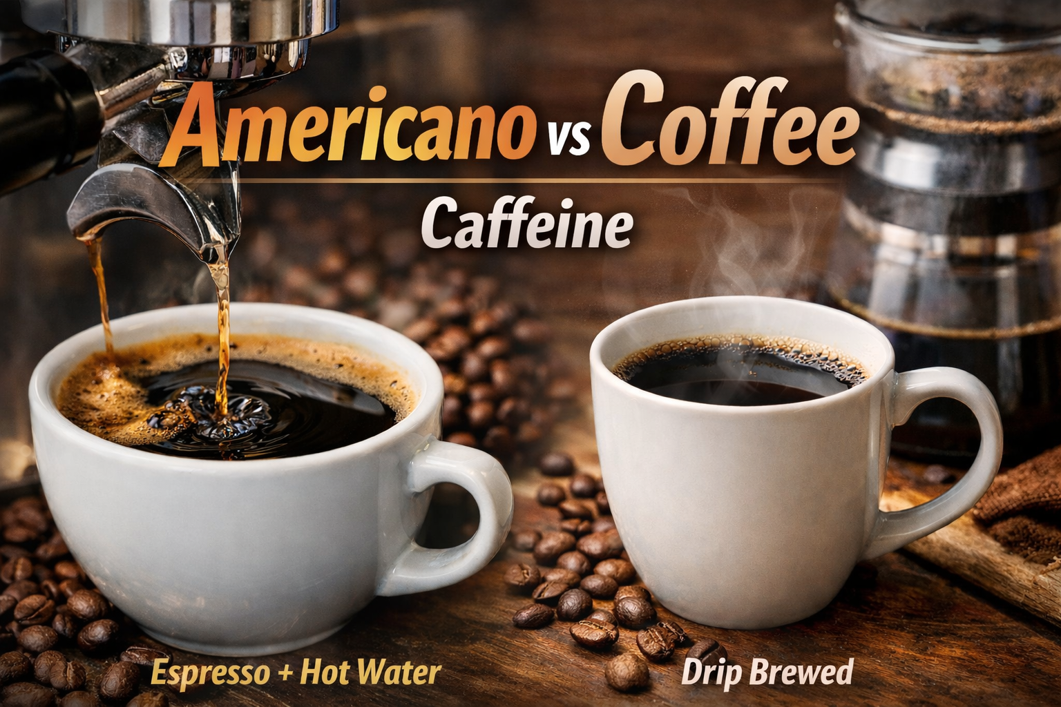 Americano vs Coffee Caffeine