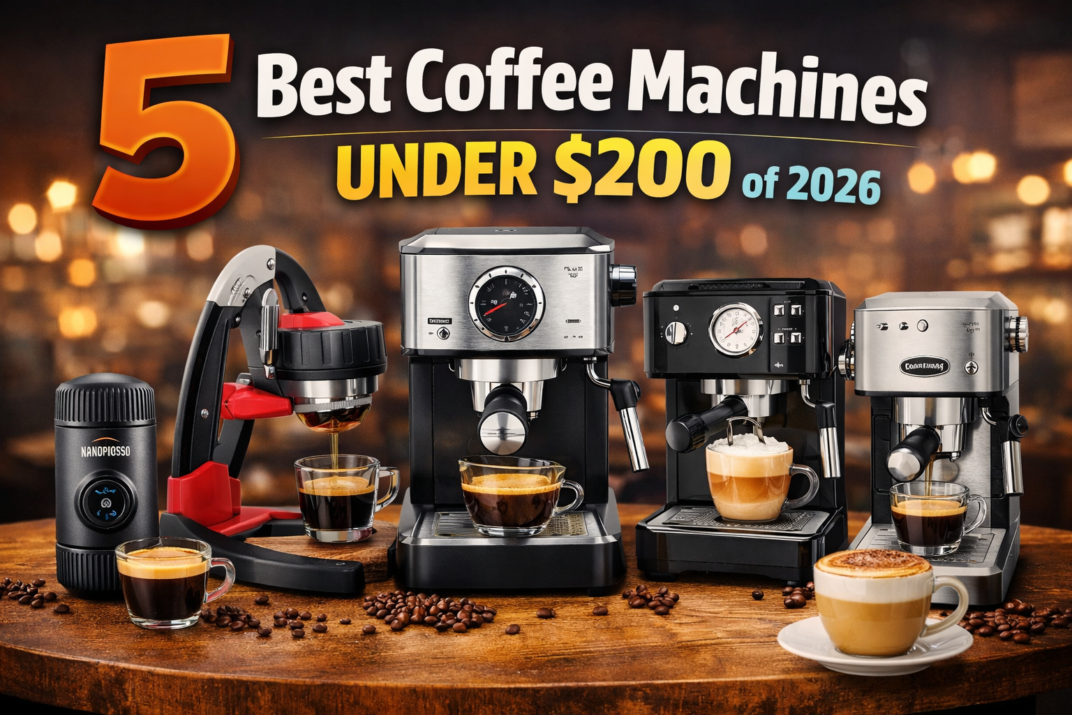 Best Coffee Machines Under $200