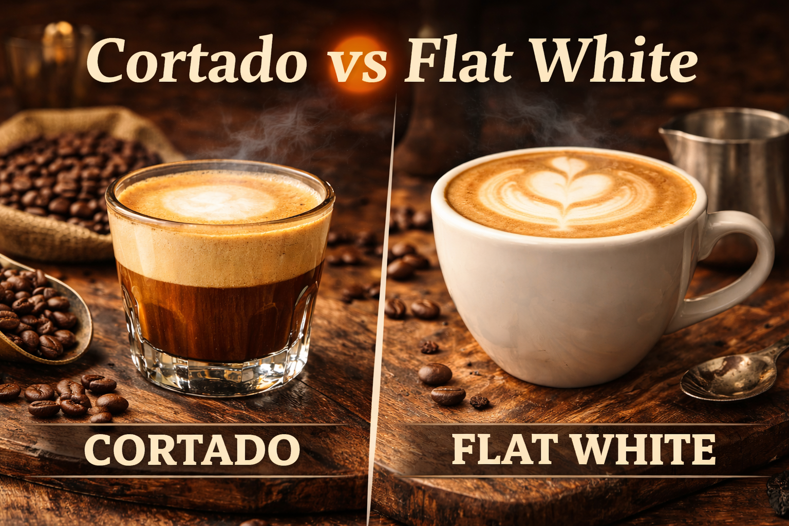 Cortado vs flat white