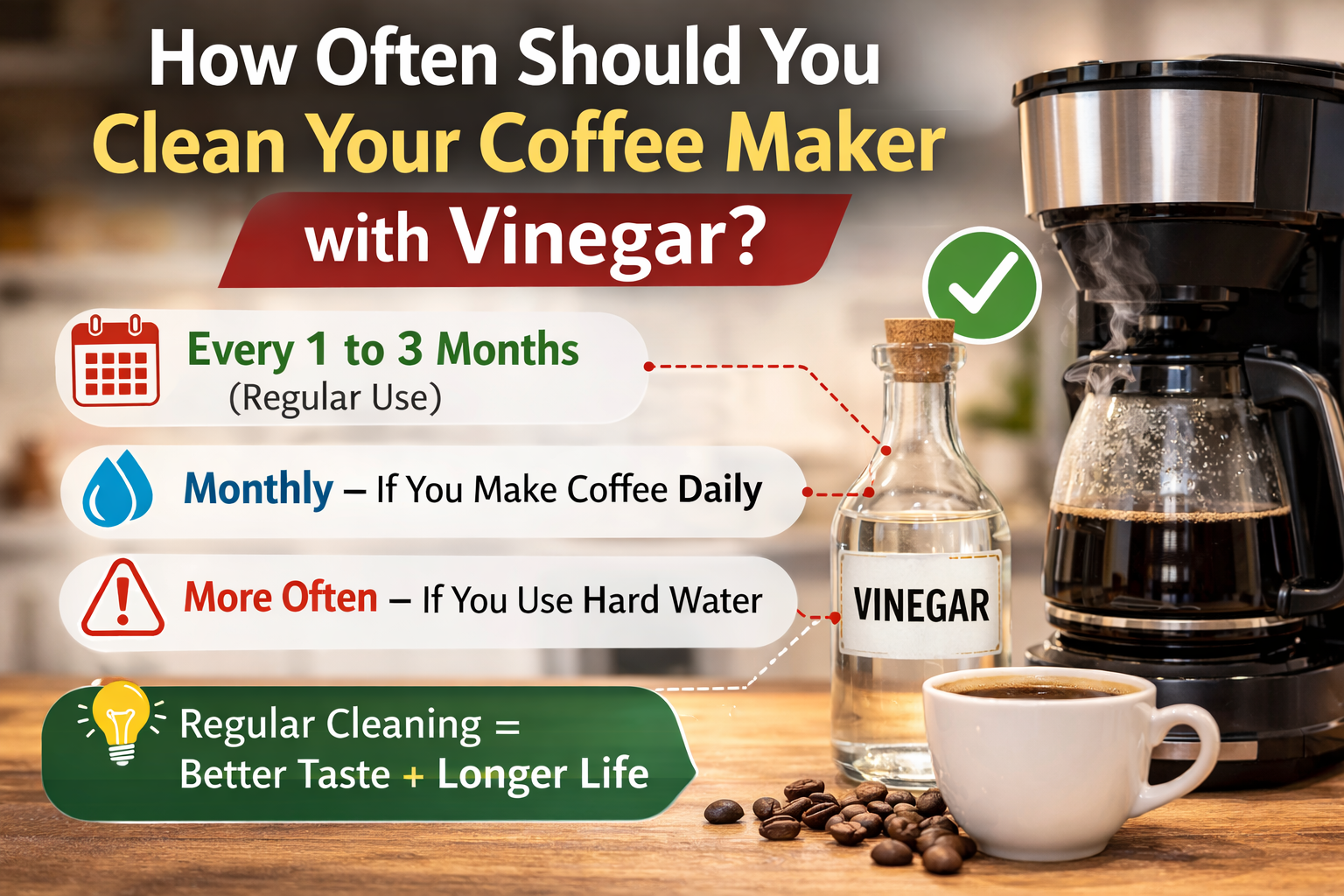How Often Should You Clean Your Coffee Maker with Vinegar