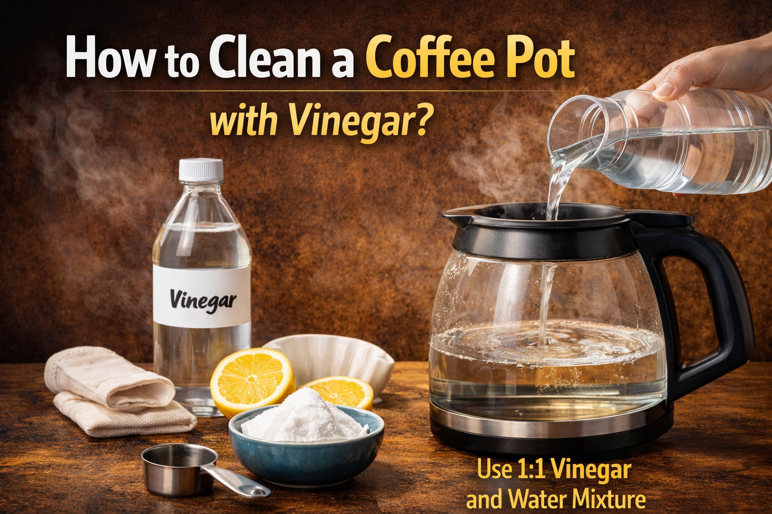 How to Clean a Coffee Pot with Vinegar