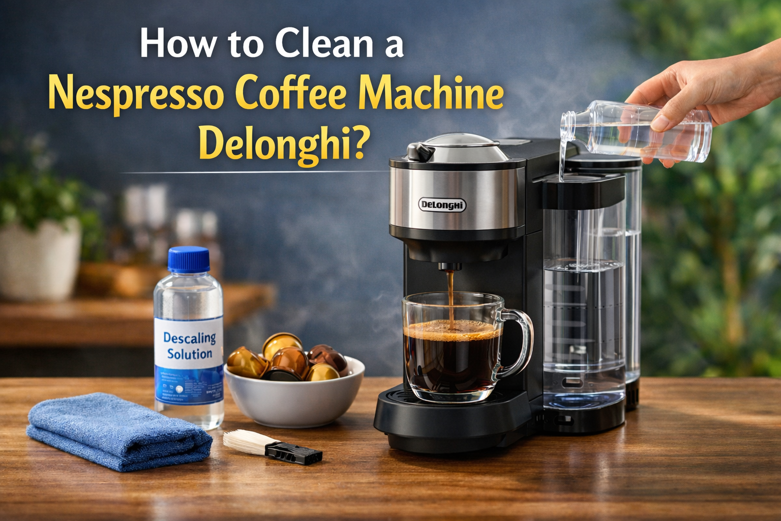How to Clean a Nespresso Coffee Machine Delonghi