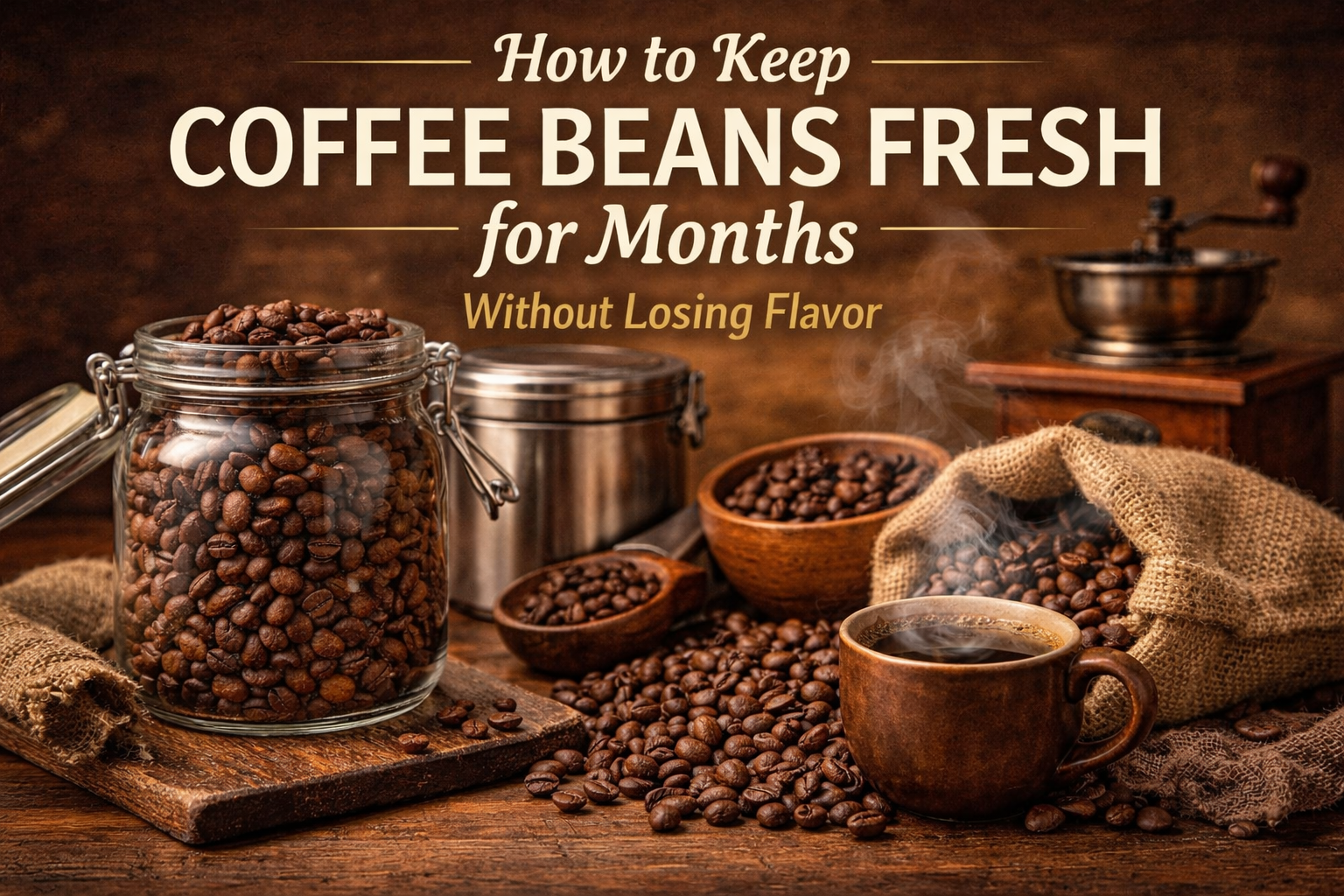How to Keep Coffee Beans Fresh for Months Without Losing Flavor