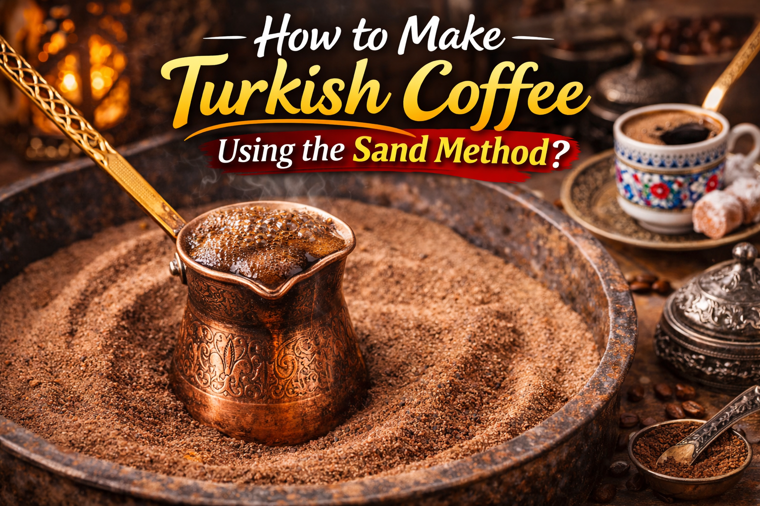 How to Make Turkish Coffee Using the Sand Method
