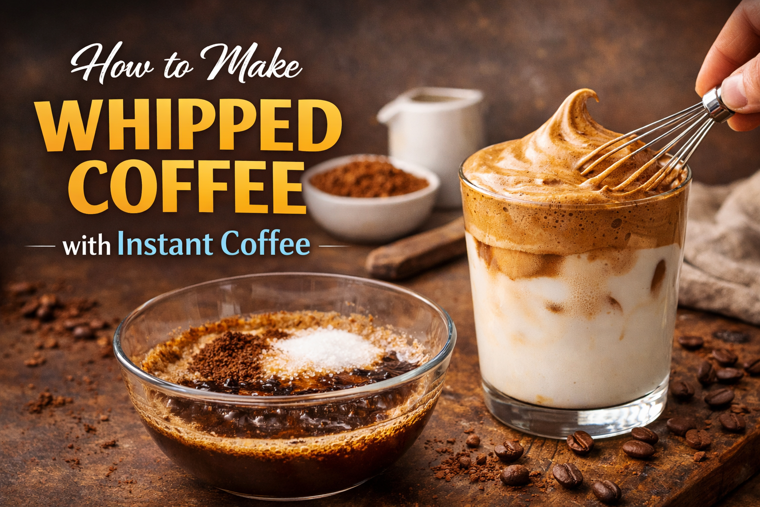 How to Make Whipped Coffee with Instant Coffee
