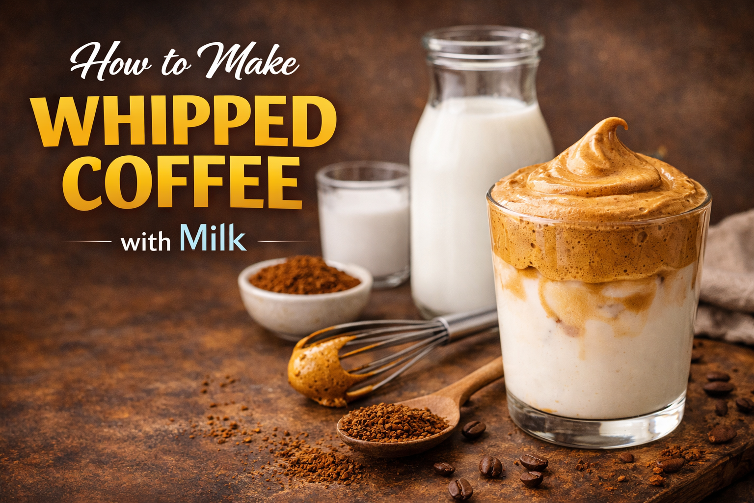 How to Make Whipped Coffee with Milk