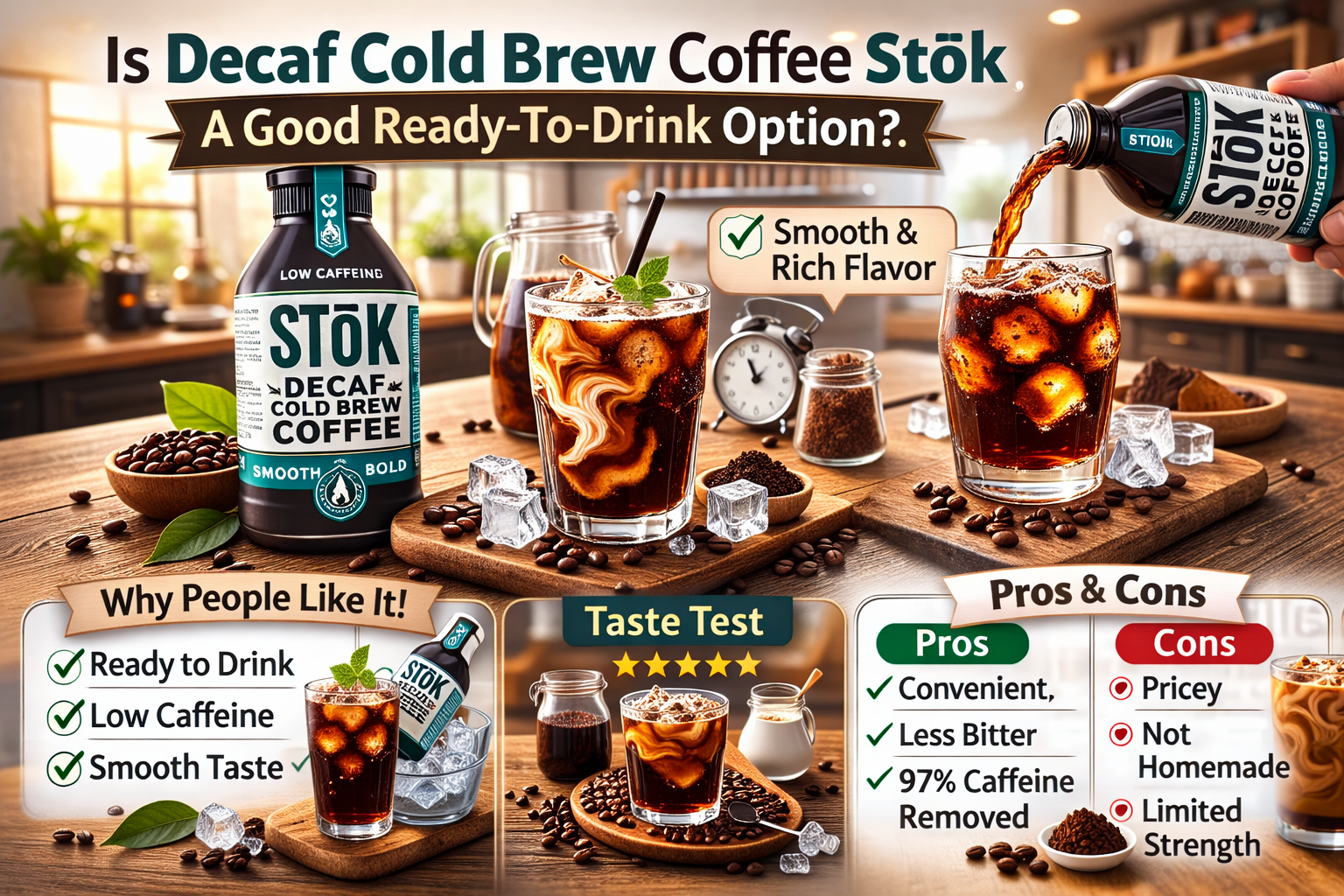 Is Decaf Cold Brew Coffee Stok a Good Ready To Drink Option