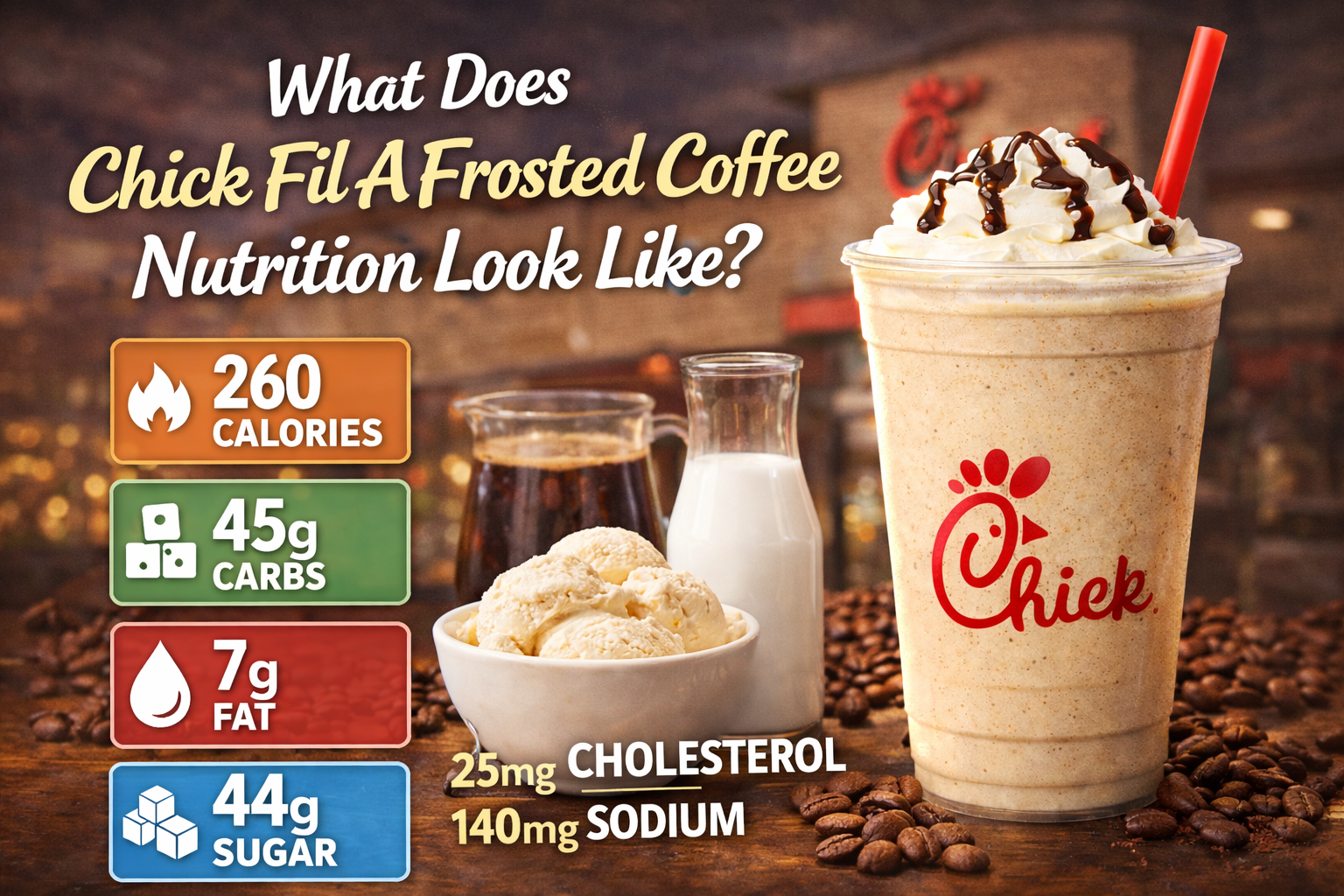 What Does Chick Fil A Frosted Coffee Nutrition Look Like