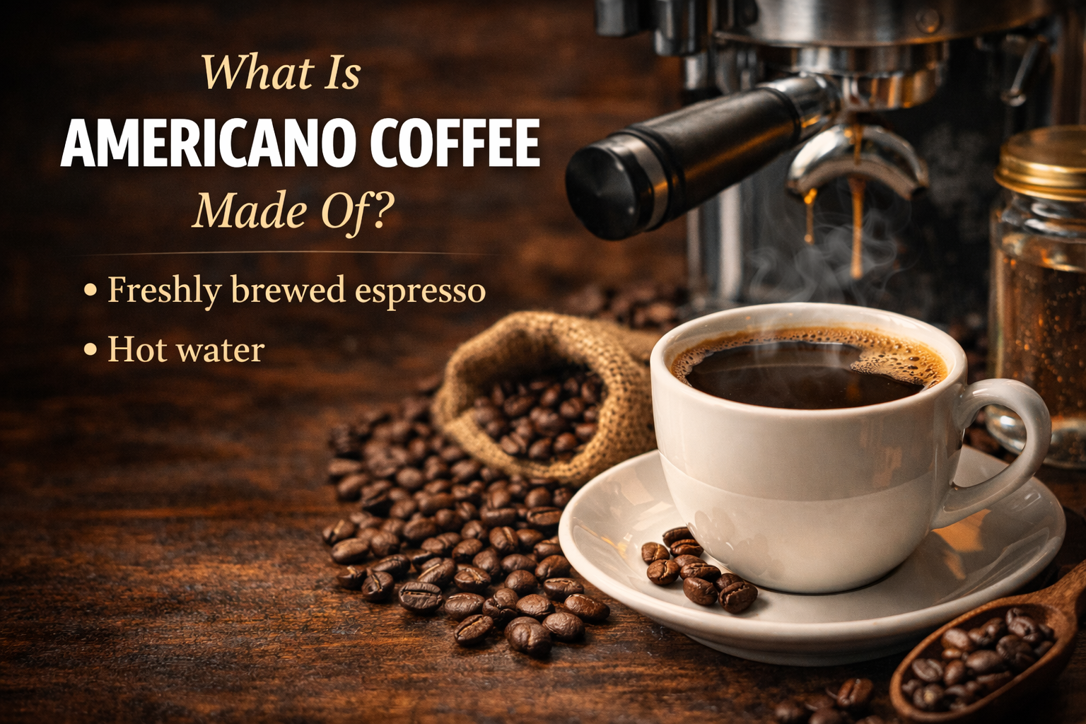 What Is Americano Coffee Made Of