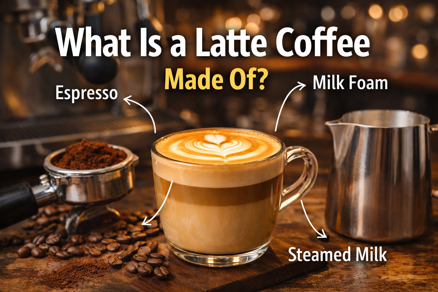 What Is a Latte Coffee Made Of