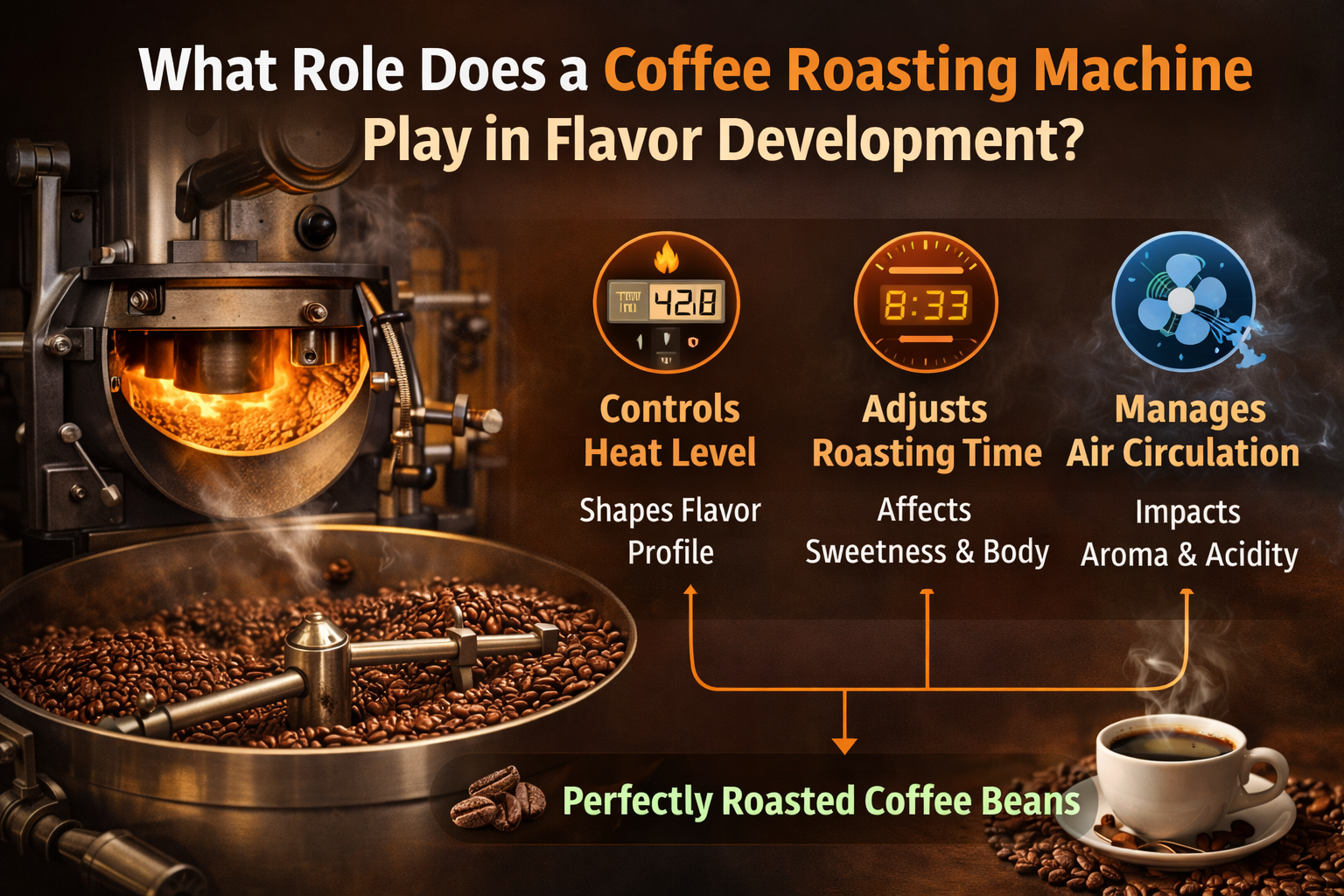 What Role Does a Coffee Roasting Machine Play in Flavor Development