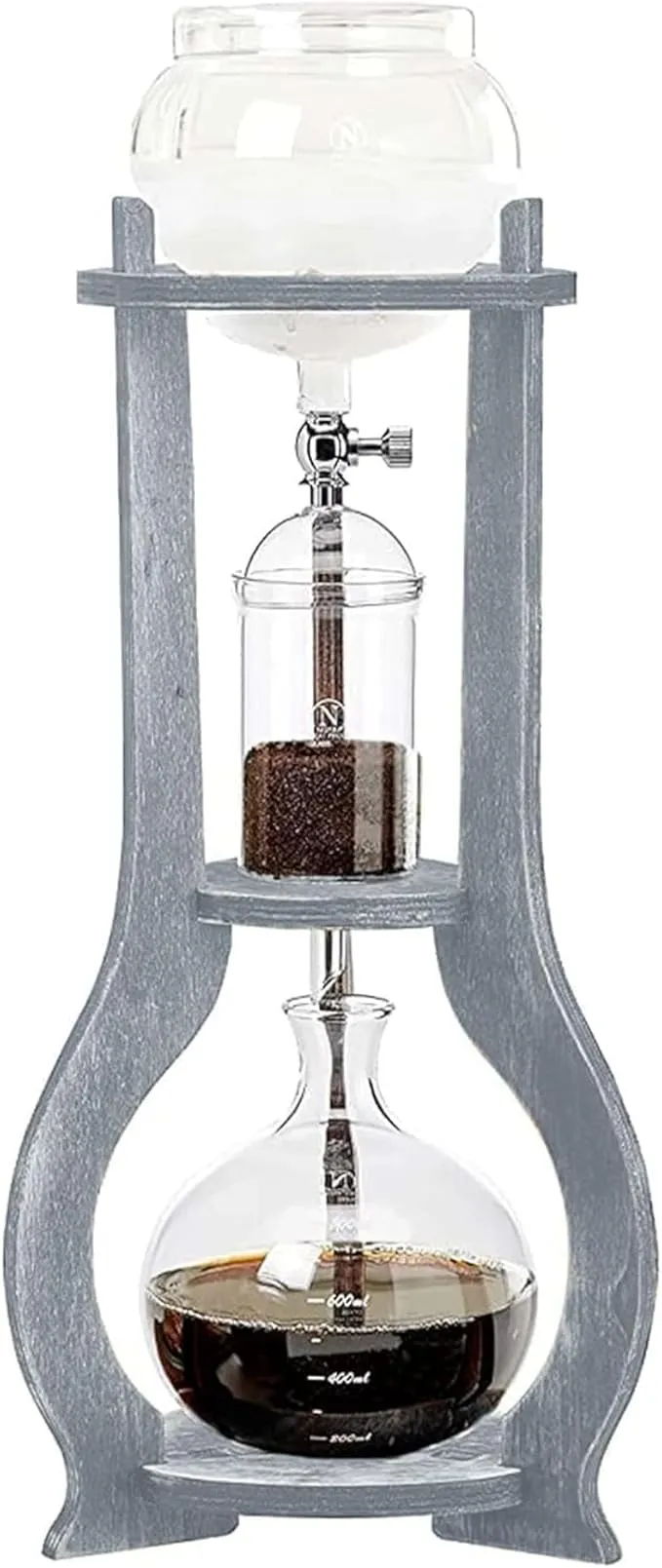 Nispira Iced Coffee Cold Brew Drip Tower Coffee Maker (Wooden)