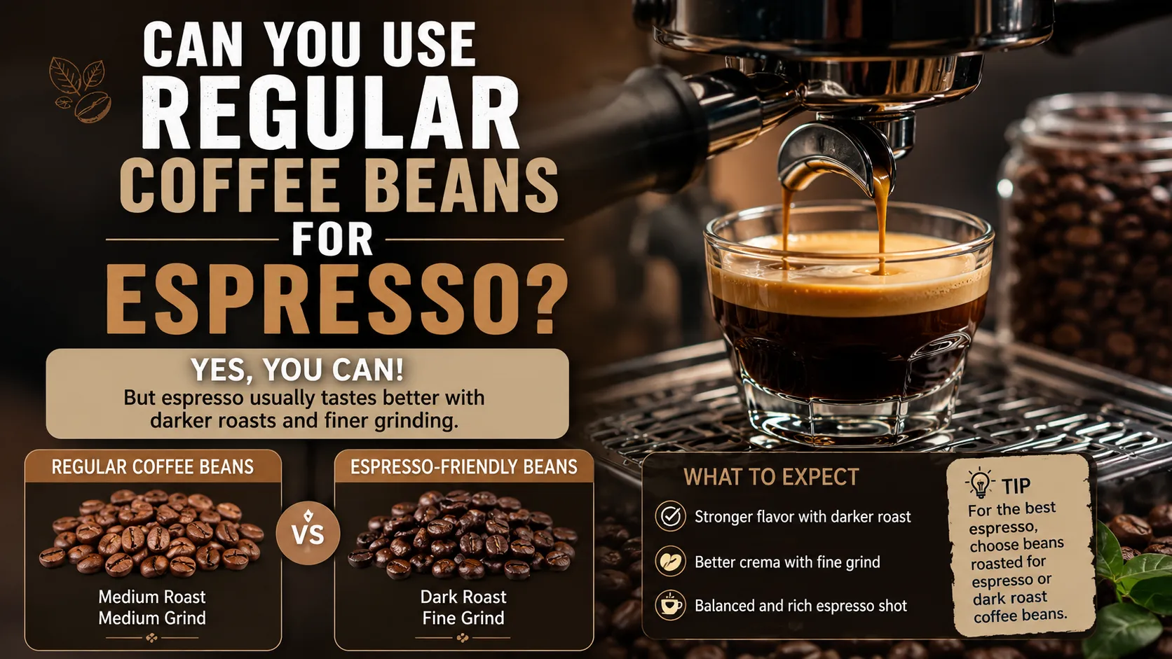 Can You Use Regular Coffee Beans for Espresso