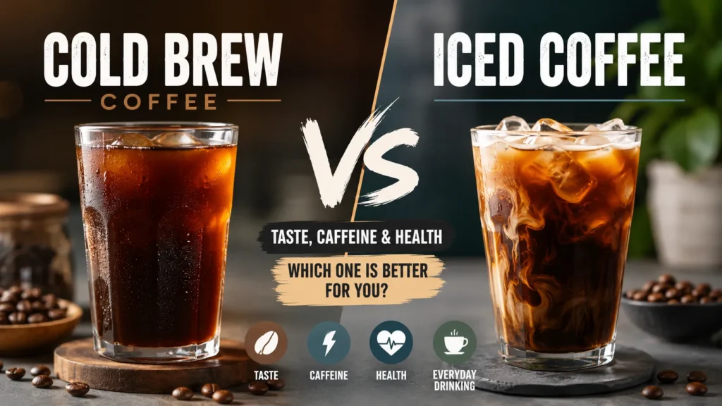 Cold Brew Coffee vs Iced Coffee: Which One Is Better for Taste, Caffeine, and Everyday Drinking?