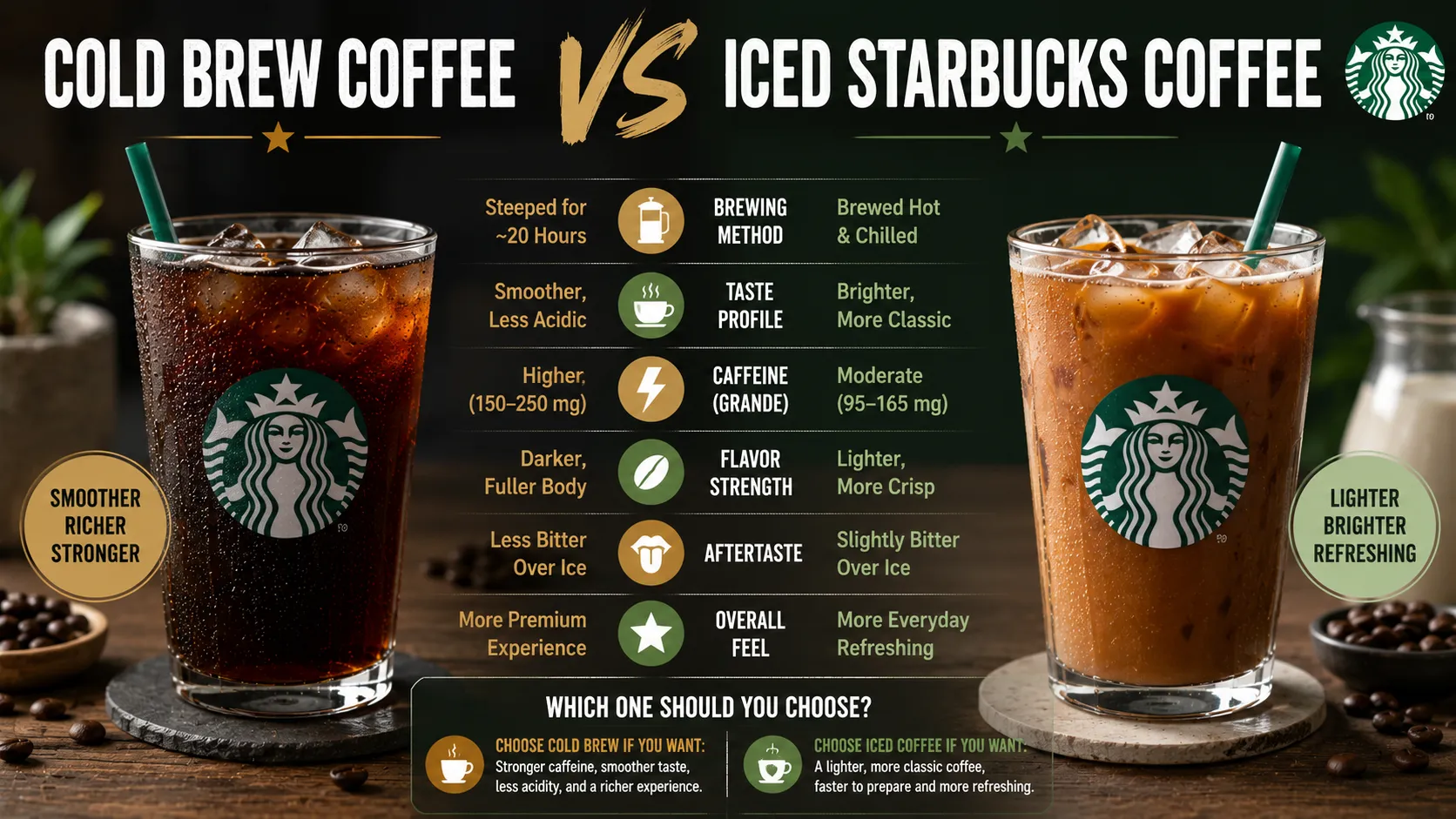 Cold Brew Coffee vs Iced Starbucks