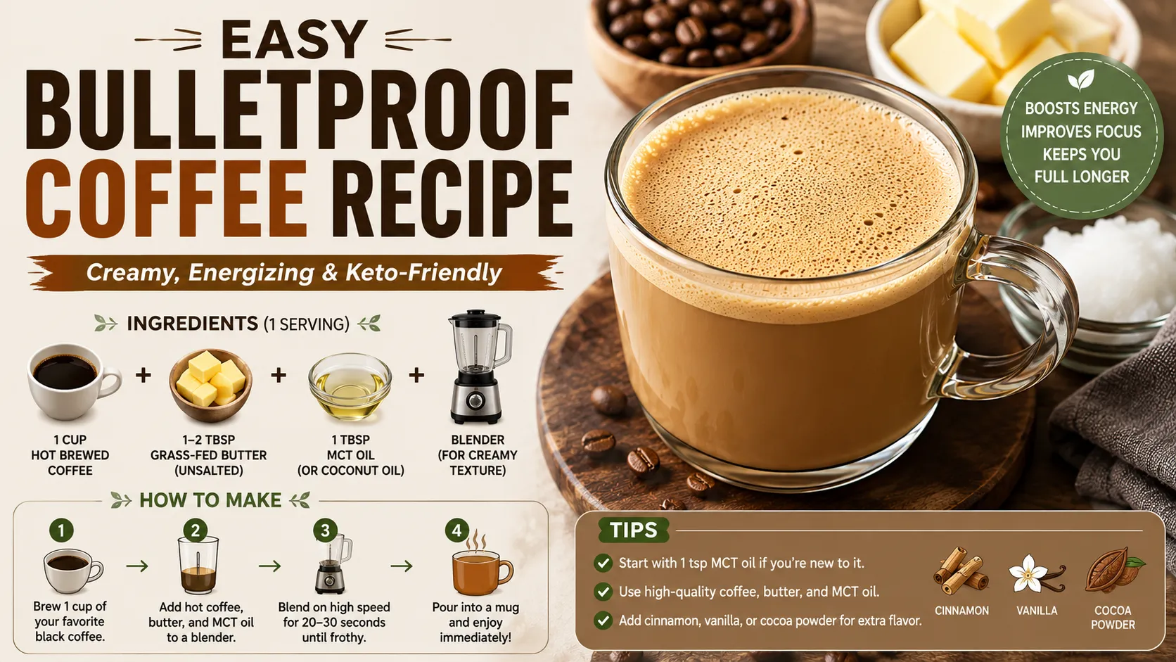 Easy Bulletproof Coffee Recipe