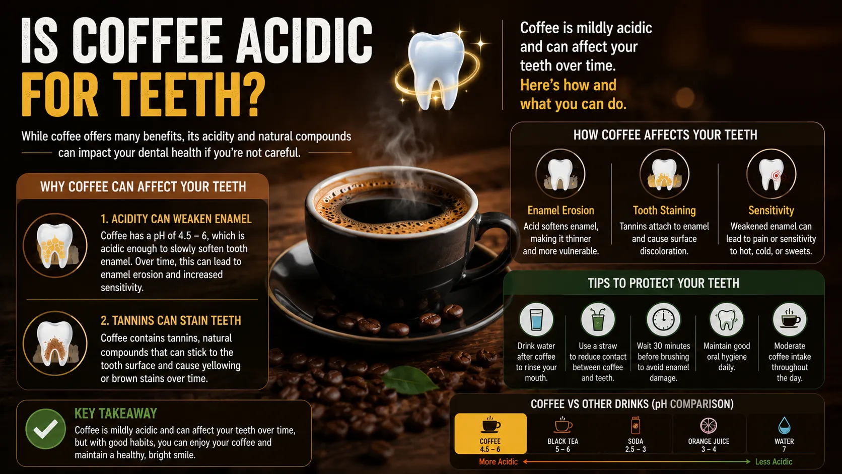 Is Coffee Acidic for Teeth