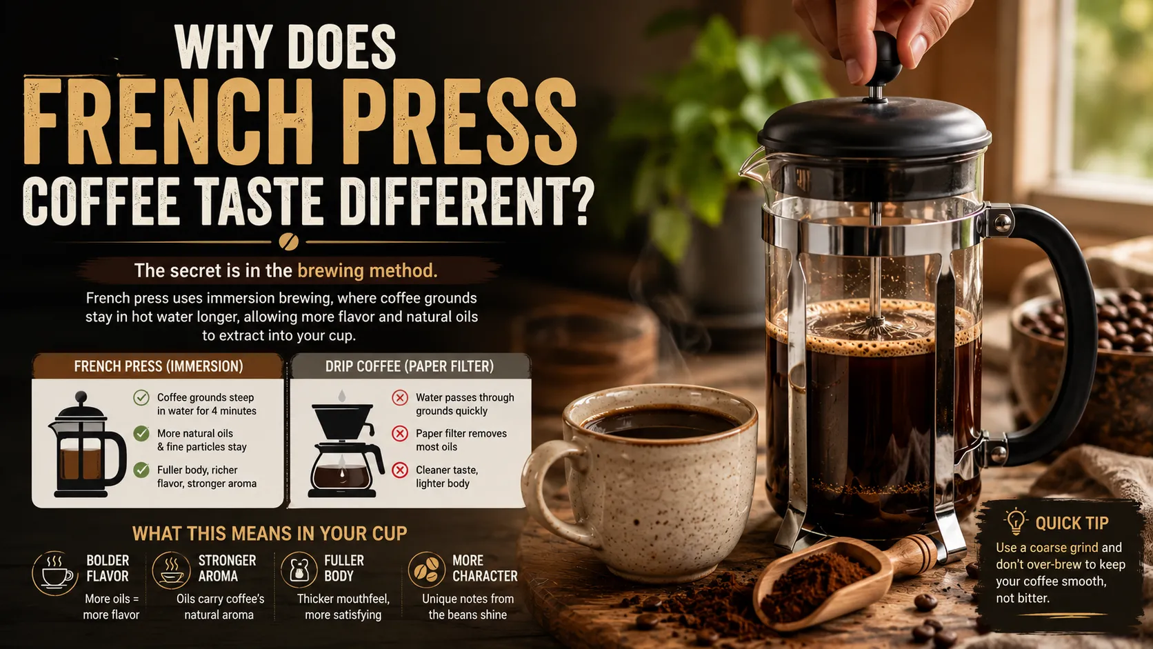 Why Does French Press Coffee Taste Different