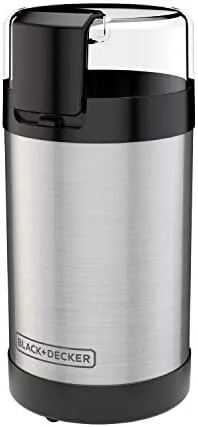 BLACK+DECKER One Touch Coffee Grinder [Best Durable Blade Grinder for Beginners]