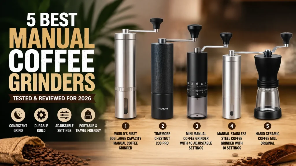 5 Best Manual Coffee Grinders of 2026 (Tested & Reviewed)