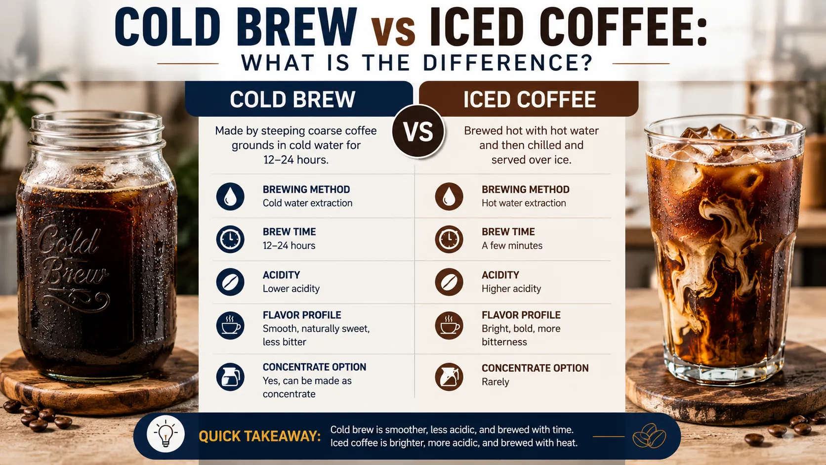 Cold Brew vs Iced Coffee What Is the Difference