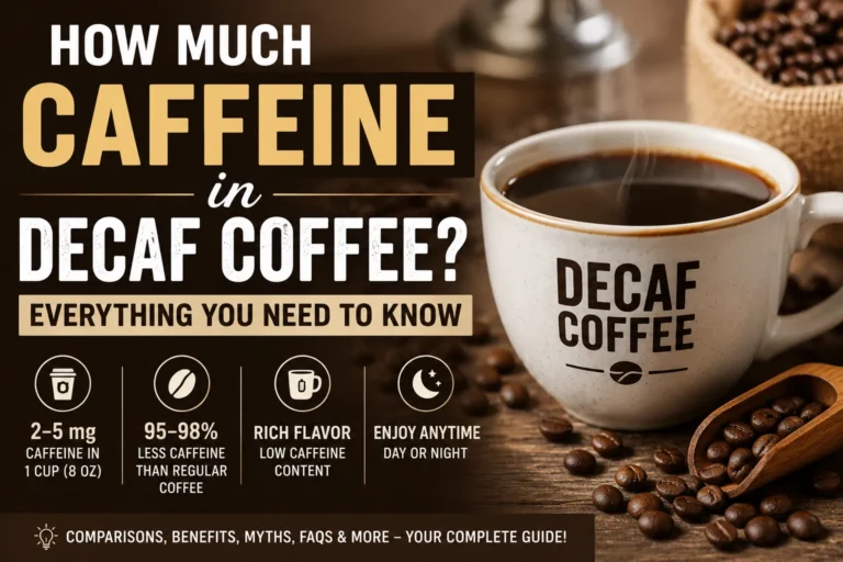 How Much Caffeine in Decaf Coffee