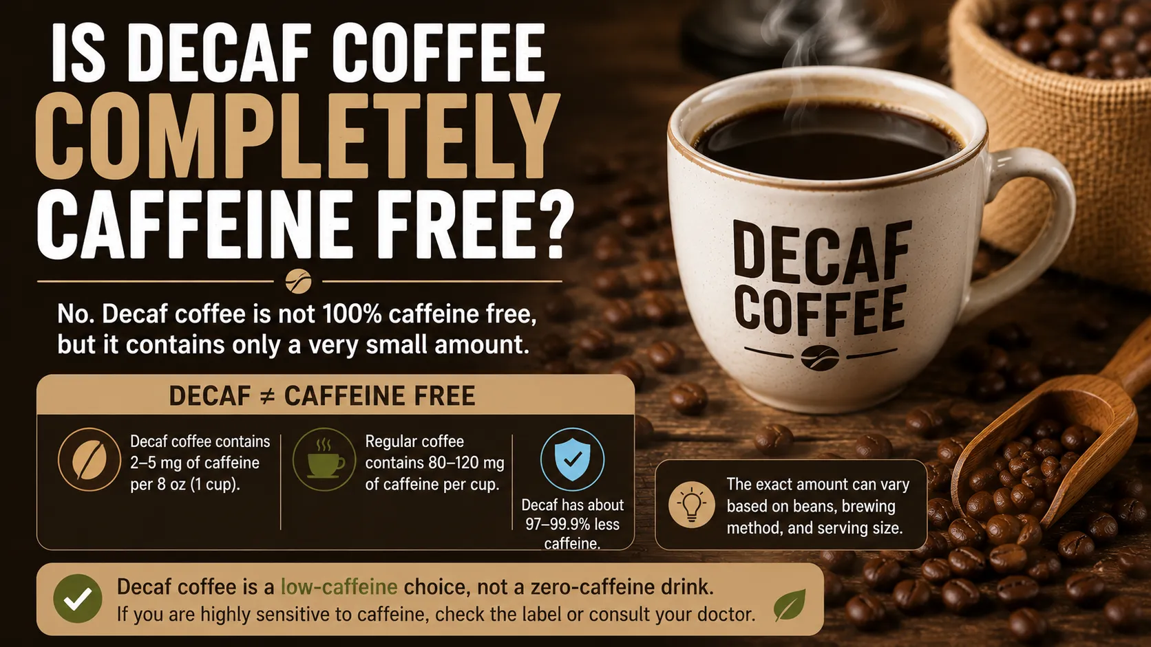 Is Decaf Coffee Completely Caffeine Free