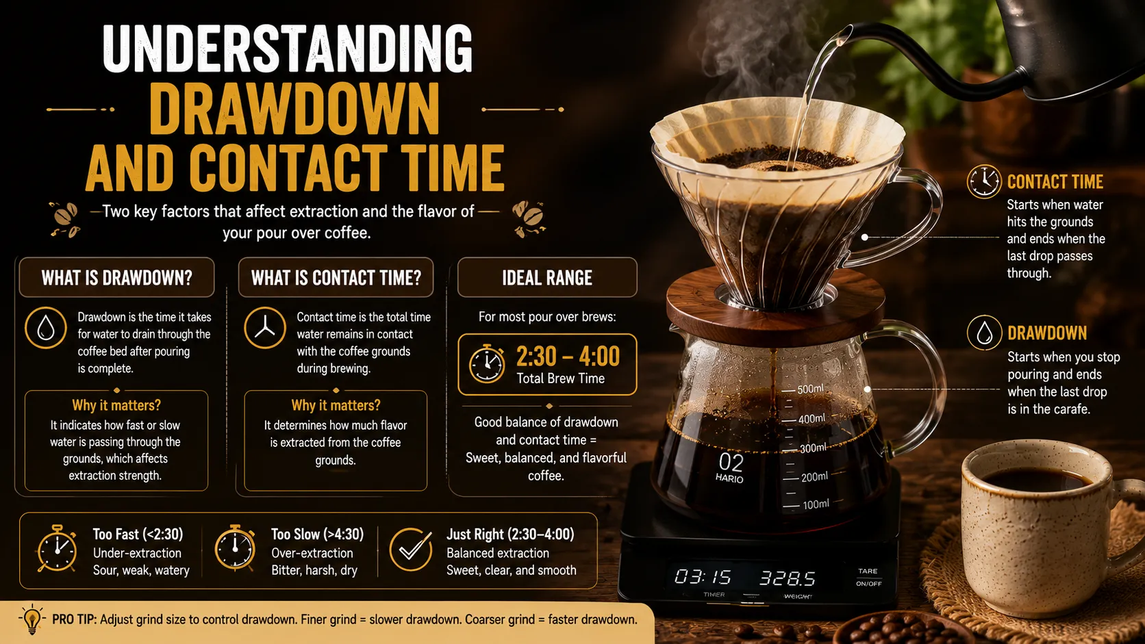 Understanding Drawdown and Contact Time